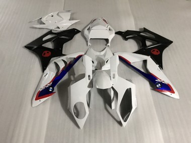 Gloss White and Matte Black 2009-2018 BMW S1000RR Motorcycle Fairings