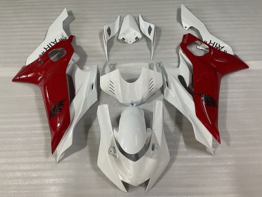 Gloss White and Red J AIR 2017-2019 Yamaha R6 Motorcycle Fairings