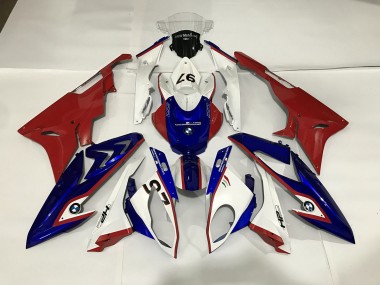 Gloss White / Blue / Red 2009-2018 BMW S1000RR Motorcycle Fairings