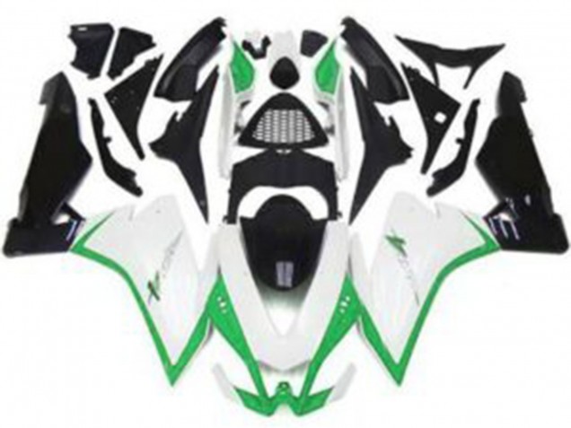 Gloss White & Green 2010-2015 Aprilia RSV4 1000 Motorcycle Fairings