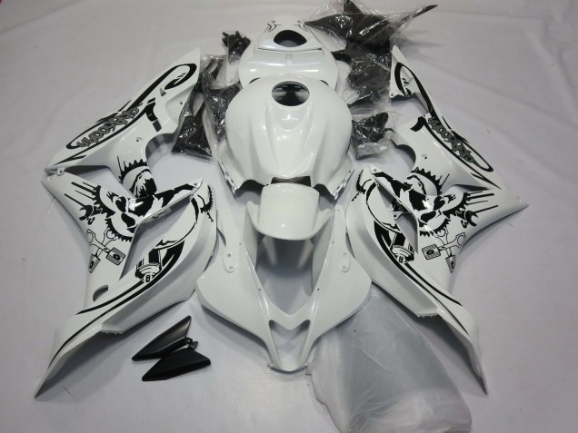 Gloss White Special Design 2007-2008 Honda CBR600RR Motorcycle Fairings