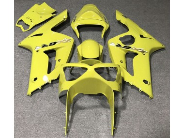 Gloss Yellow 2003-2004 Kawasaki ZX6R Motorcycle Fairings