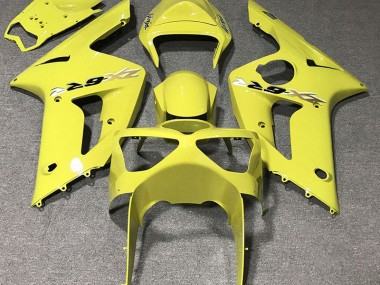 Gloss Yellow 2003-2004 Kawasaki ZX6R Motorcycle Fairings