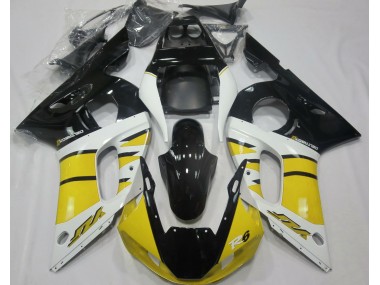 Gloss Yellow and Black 1998-2002 Yamaha R6 Motorcycle Fairings