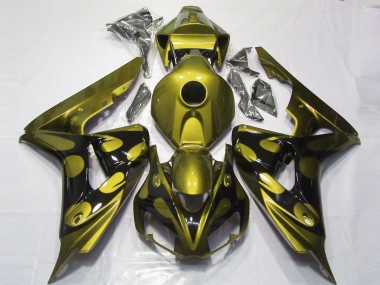 Gloss Yellow and Black 2006-2007 Honda CBR1000RR Motorcycle Fairings