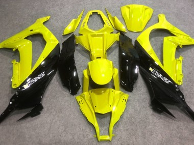 Gloss Yellow and Black 2016-2019 Kawasaki ZX10R Motorcycle Fairings