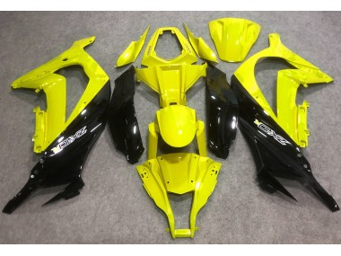 Gloss Yellow and Black 2016-2019 Kawasaki ZX10R Motorcycle Fairings