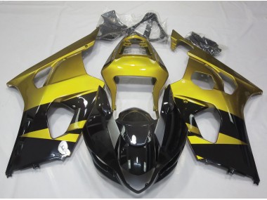 Gloss Yellow & Black 2003-2004 Suzuki GSXR 1000 Motorcycle Fairings