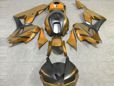 Gold and Matte Black 2013-2020 Honda CBR600RR Motorcycle Fairings