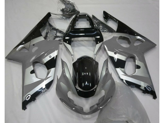 Gray Silver OEM Style 2000-2002 Suzuki GSXR 1000 Motorcycle Fairings