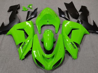 Green 2006-2007 Kawasaki ZX10R Motorcycle Fairings