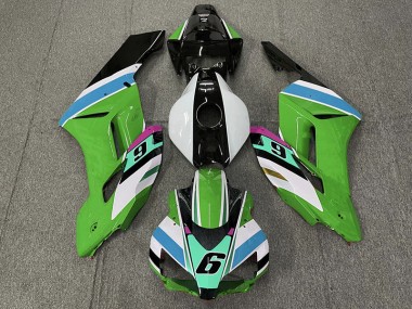 Green 6 2004-2005 Honda CBR1000RR Motorcycle Fairings