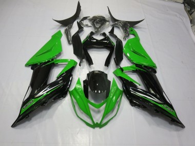 Green Black 2013-2018 Kawasaki ZX6R Motorcycle Fairings