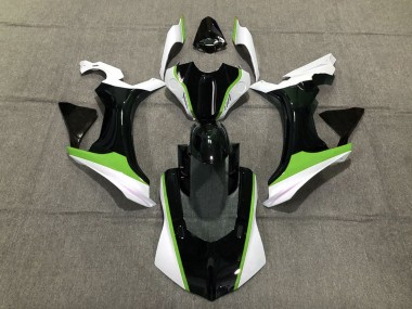 Green Black and White 2015-2019 Yamaha R1 Motorcycle Fairings