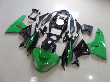 Green Black Ninja 2009-2012 Kawasaki ZX6R Motorcycle Fairings