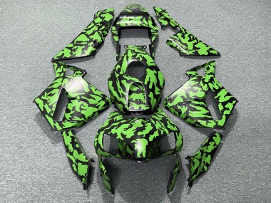 Green Camo 2003-2004 Honda CBR600RR Motorcycle Fairings