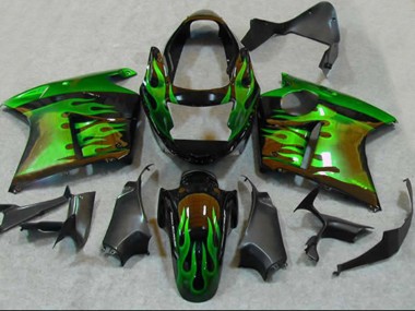 Green Flame 1996-2007 Honda CBR1100XX Motorcycle Fairings