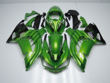 Green Flame 2012-2019 Kawasaki ZX14R Motorcycle Fairings