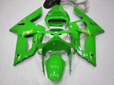 Green Ninja 2003-2004 Kawasaki ZX6R Motorcycle Fairings