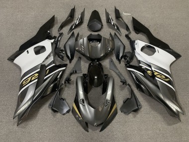 Gunmetal Grey and Gold 2017-2019 Yamaha R6 Motorcycle Fairings