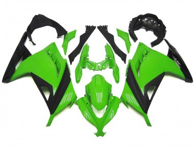 High Gloss Green and Black 2013-2018 Kawasaki Ninja 300 Motorcycle Fairings