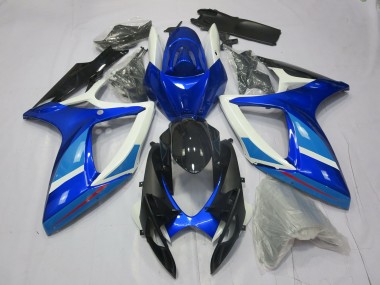 Light and Dark Blue 2006-2007 Suzuki GSXR 600-750 Motorcycle Fairings