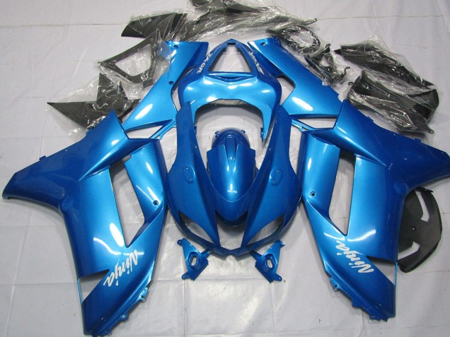 Light Blue 2007-2008 Kawasaki ZX6R Motorcycle Fairings