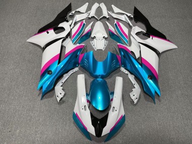 Light Blue and Pink 2017-2019 Yamaha R6 Motorcycle Fairings