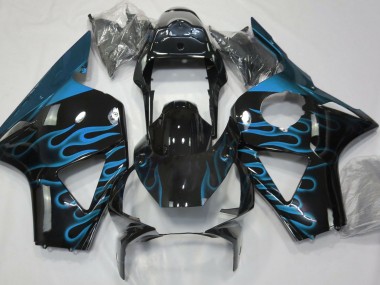 Light Blue Flame 2002-2003 Honda CBR954 Motorcycle Fairings