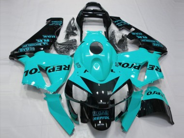 Light Blue Repsol 2003-2004 Honda CBR600RR Motorcycle Fairings