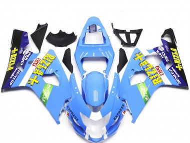 Light Blue Rizla Style 2004-2005 Suzuki GSXR 600-750 Motorcycle Fairings