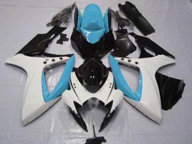 Light Blue Star 2006-2007 Suzuki GSXR 600-750 Motorcycle Fairings