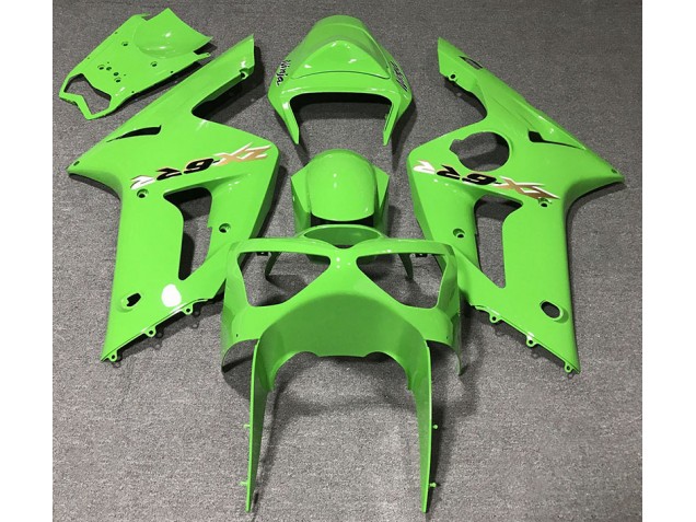 Light Green 2003-2004 Kawasaki ZX6R Motorcycle Fairings