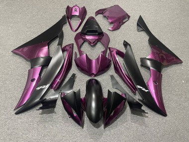 Light Purple and Matte Black 2008-2016 Yamaha R6 Motorcycle Fairings