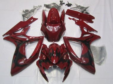 Maroon Red 2006-2007 Suzuki GSXR 600-750 Motorcycle Fairings