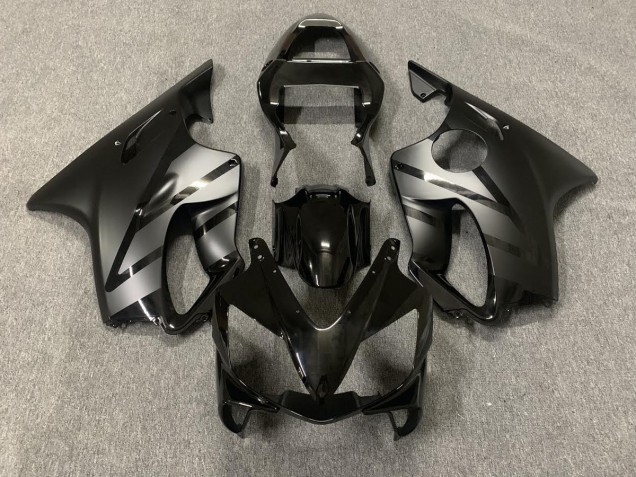 Matte and Gloss Black 2001-2003 Honda CBR600 F4i Motorcycle Fairings