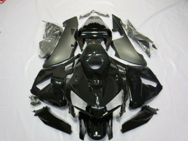 Matte and Gloss Black 2005-2006 Honda CBR600RR Motorcycle Fairings