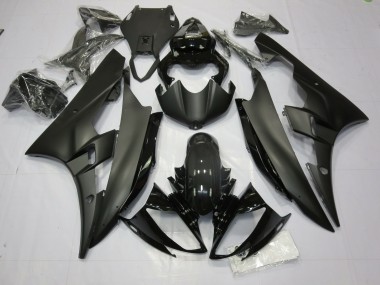 Matte and Gloss Black 2006-2007 Yamaha R6 Motorcycle Fairings