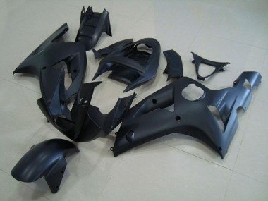 Matte Black 2003-2004 Kawasaki ZX6R Motorcycle Fairings