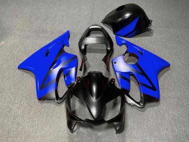 Matte Black and Blue 2001-2003 Honda CBR600 F4i Motorcycle Fairings