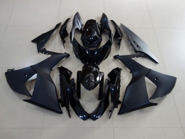 Matte Black and Gloss Black 2009-2016 Suzuki GSXR 1000 Motorcycle Fairings