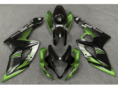 Matte Black and Green 2005-2006 Suzuki GSXR 1000 Motorcycle Fairings