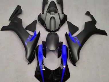 Matte Black & Blue 2015-2019 Yamaha R1 Motorcycle Fairings