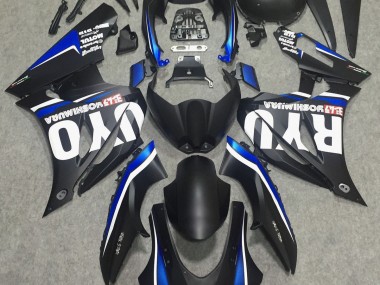 Matte Black & Blue 2017-2019 Suzuki GSXR 1000 Motorcycle Fairings