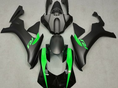 Matte Black & Green 2015-2019 Yamaha R1 Motorcycle Fairings