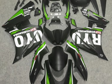 Matte Black & Green 2017-2019 Suzuki GSXR 1000 Motorcycle Fairings