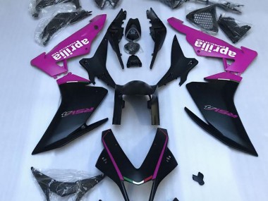 Matte Black & Pink 2010-2015 Aprilia RSV4 1000 Motorcycle Fairings