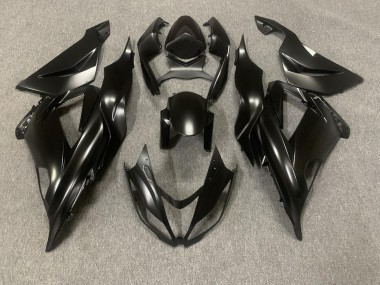 Matte Black & Protective Coat 2013-2018 Kawasaki ZX6R Motorcycle Fairings