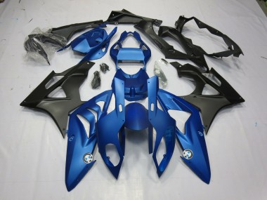 Matte Blue and Black 2009-2016 BMW S1000RR Motorcycle Fairings