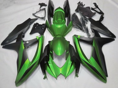 Matte Green No R 2008-2010 Suzuki GSXR 600-750 Motorcycle Fairings